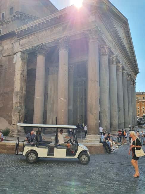 Rome: Highlights Golf Cart Tour with Pizza Snack & Gelato - Why a golf cart works well in Rome
