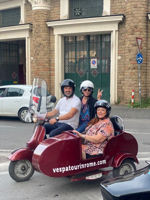 Rome: Highlights Vespa Sidecar Tour with Coffee and Gelato - Orange Tree Garden on Aventine Hill