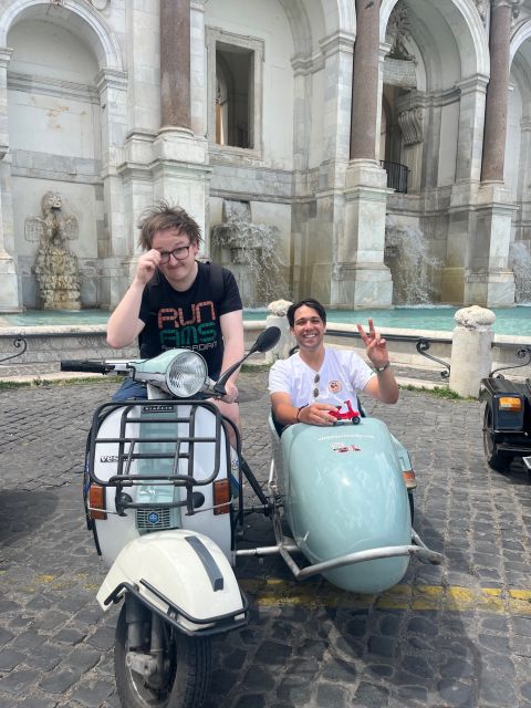 Rome: Highlights Vespa Sidecar Tour with Coffee and Gelato - The guide and driver make the difference