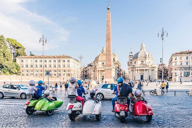 Rome Morning Vespa Sidecar Tour in Rome with Cappuccino - The Pantheon and a Roman coffee break