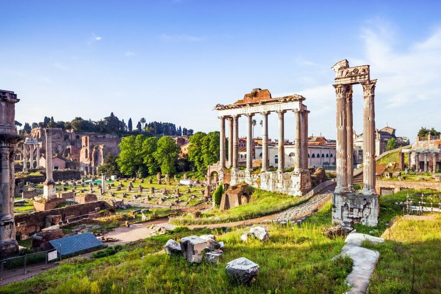 Rome:Palatine Hill Roman Forum Experience & Multimedia Video - Start with a screen-sized view of ancient Rome