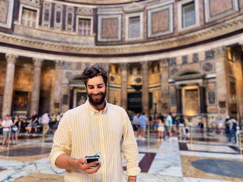 Rome: Pantheon Priority Entry Ticket & Audio Guide App - Getting inside at Piazza della Rotonda