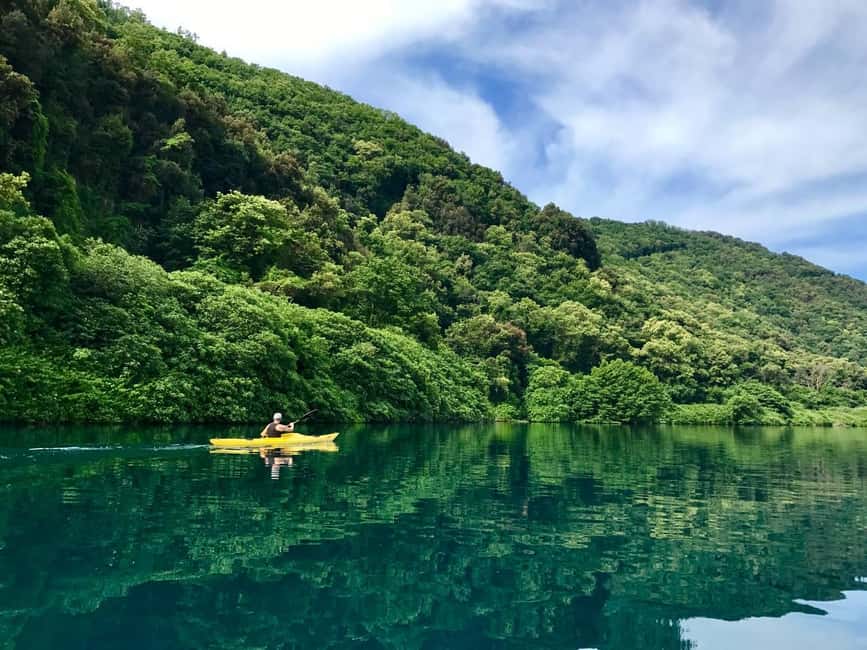 Rome: Popes' Lake, Kayak Tour with Swimming & Roman Pizza - Key points at a glance