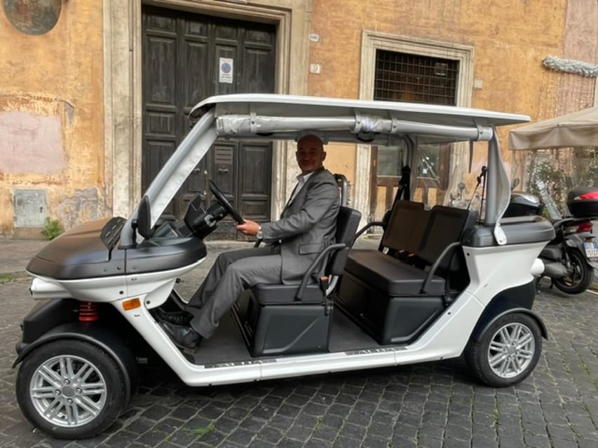 Rome: Private Golf Cart Tour with Artisanal Gelato - Trastevere and a local break for gelato or coffee
