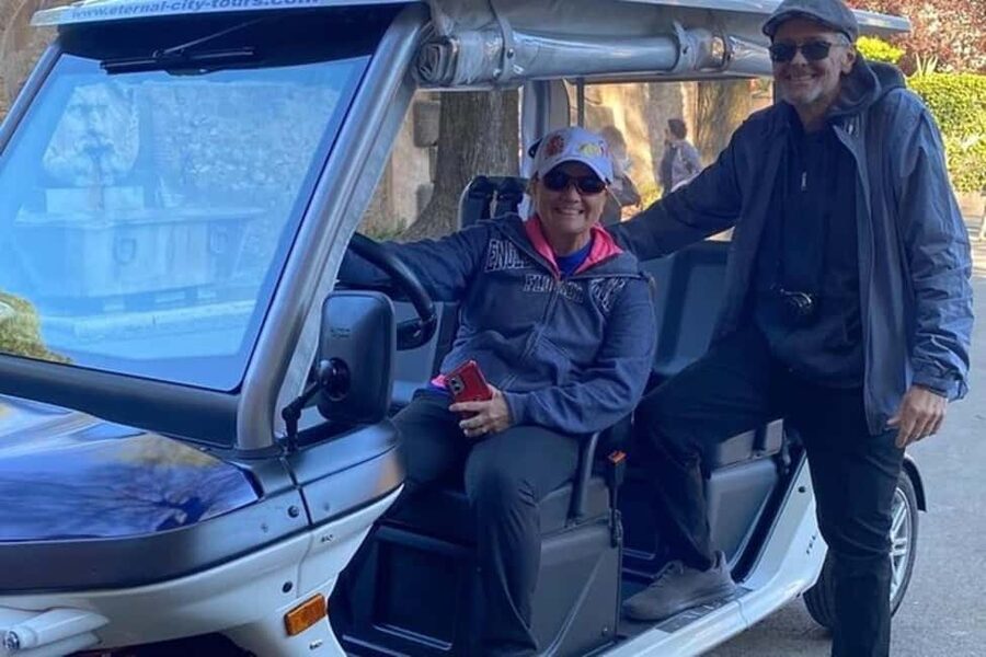 Rome: Private Golf Cart Tour with Artisanal Gelato Tasting - Aventine Hill, the Orange Garden, and the keyhole