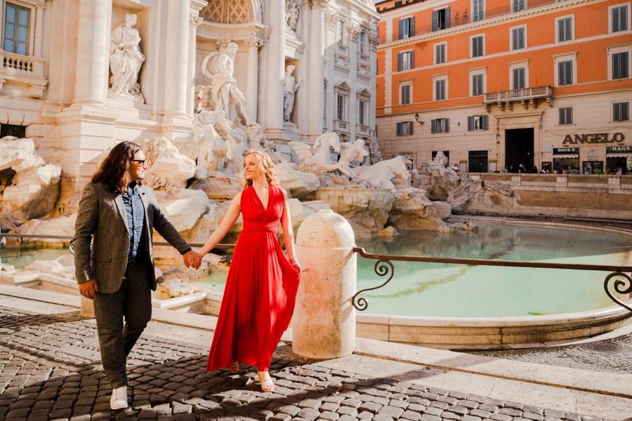 Rome: Private Photoshoot at the Trevi Fountain - What the Trevi Fountain session is really like