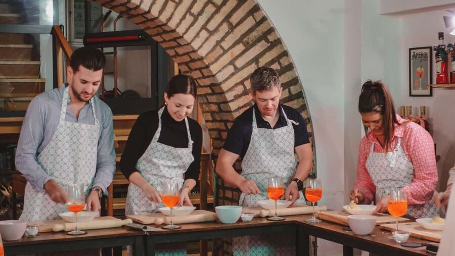Rome: Spritz & Spaghetti Cooking Class - The Hugo and Limoncello spritz breaks