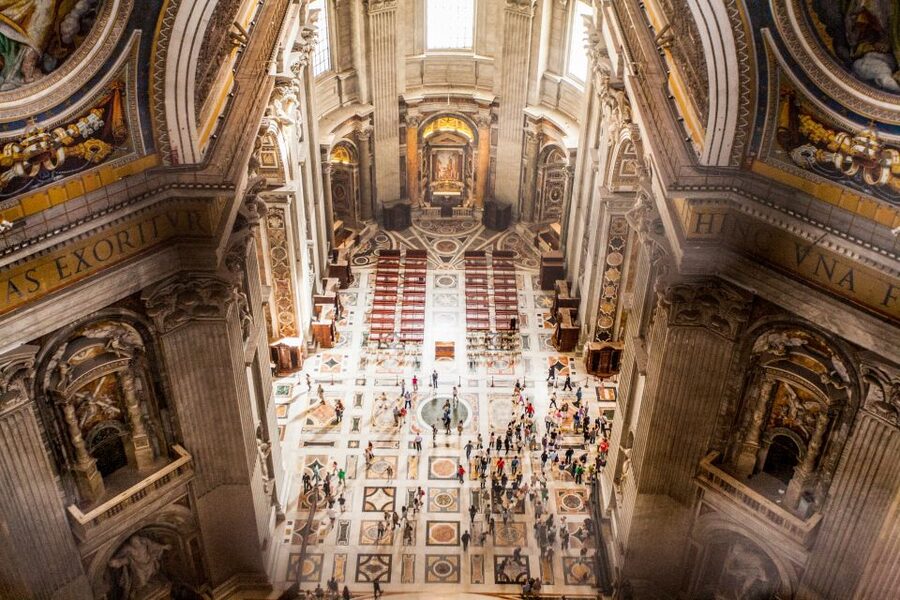 Rome: St. Peter's Basilica & Dome Entry Ticket & Audio Tour - Seeing the mosaics from inside the dome