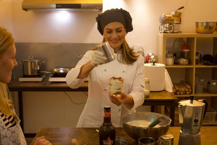 Rome: Tiramisu & Pasta Small-Group Cooking Class - Kneading pasta in the heart of Rome