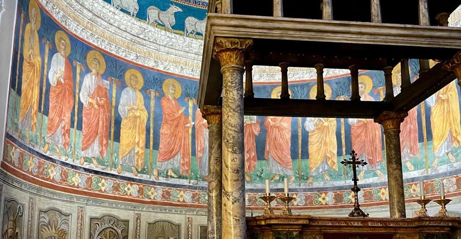 Rome: Tour of St. Clement's Basilica Underground Temples - Descending to the 4th-century church