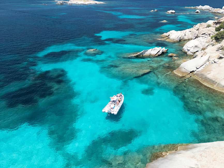 San Teodoro: Tavolara and Molara Islands Dinghy Excursion - Setting off from Cala Suaraccia