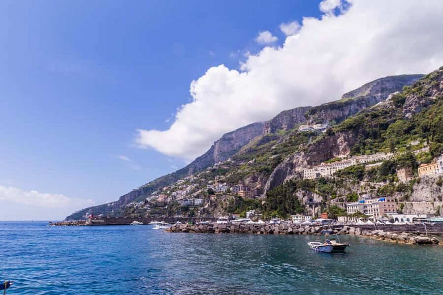 Sorrento: Full-Day Boat Tour to Positano, Amalfi and Ravello - The first cruise, from Vesuvius to Punta Campanella