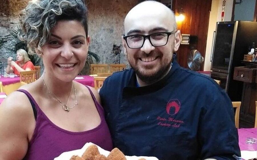 Taormina: Arancino Making Class with Drinks - Eating your arancini with wine and soft drinks