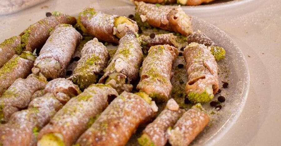 Taormina: Cannolo Cooking Class with Completion Certificate - Making cannoli beside Porta Messina