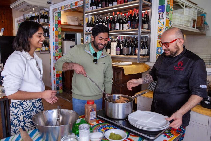 Taormina: Cannolo Cooking Class with Completion Certificate - A certificate, a social table, and a relaxed atmosphere