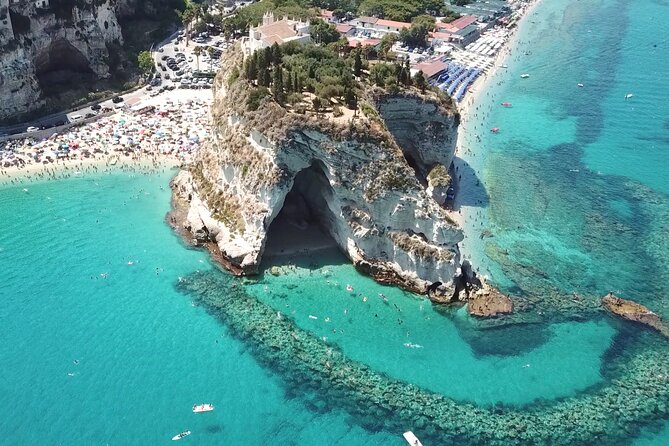 The best Boat Tour from Tropea to CapoVaticano, max 12 passengers - Praia di Fuoco, a beach without a road
