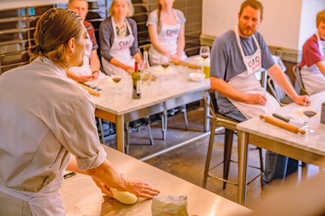 The Italian Way: Pizza and Gelato Class with Unlimited Wine - Kneading dough and learning the small tricks