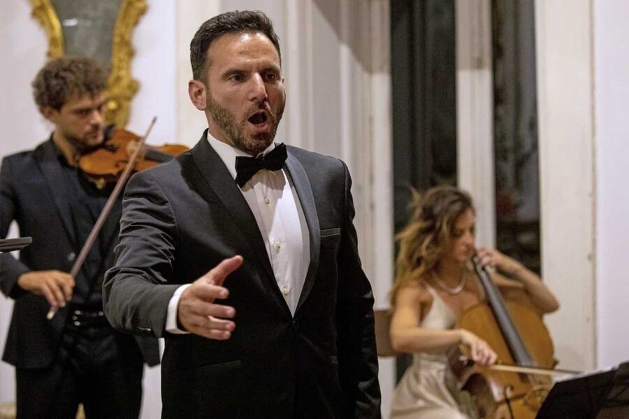 The Three Tenors in Sorrento: Opera Arias, Naples and Songs - The three singers and their musical team