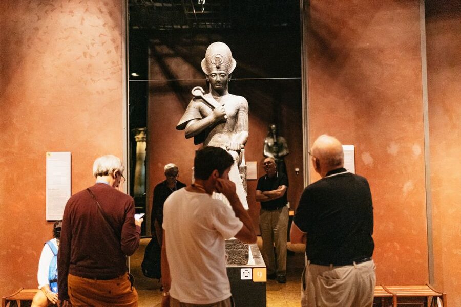 Turin: Egyptian Museum Priority Access Guided Tour - The sphinx corridor and the final stretch