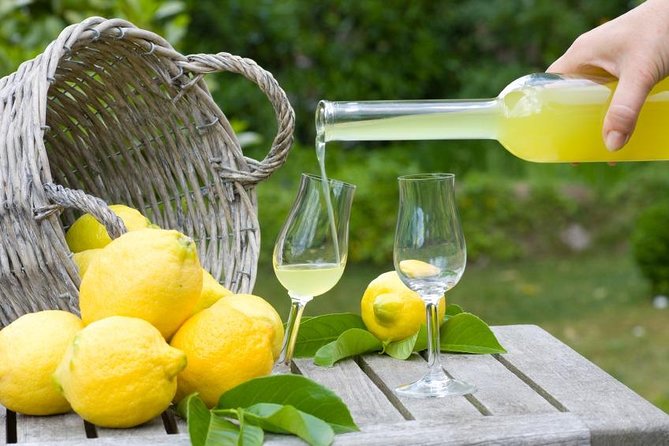 Walking Food Tour in Sorrento w/ Limoncello Factory Lemon Grove - The lemon grove and small limoncello production space
